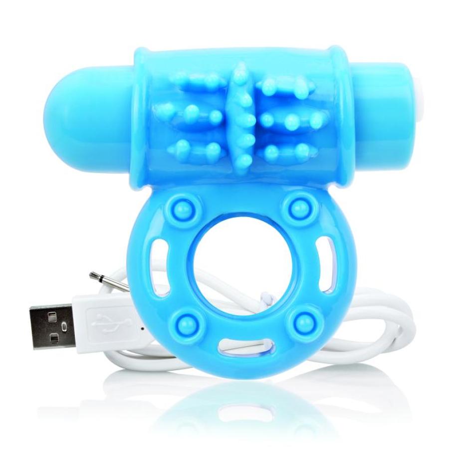 The Screaming O - Charged OWow Vibe Ring Blue Blauw