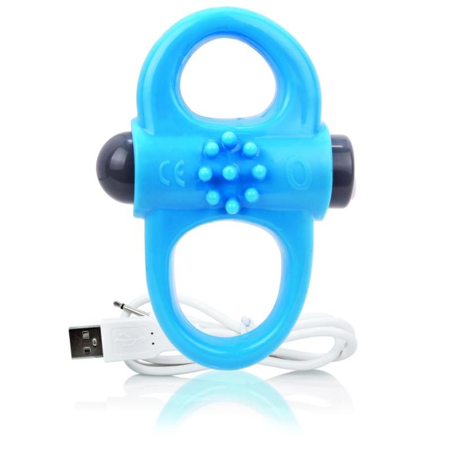 The Screaming O - Charged Yoga Vibe Ring Blue Blauw