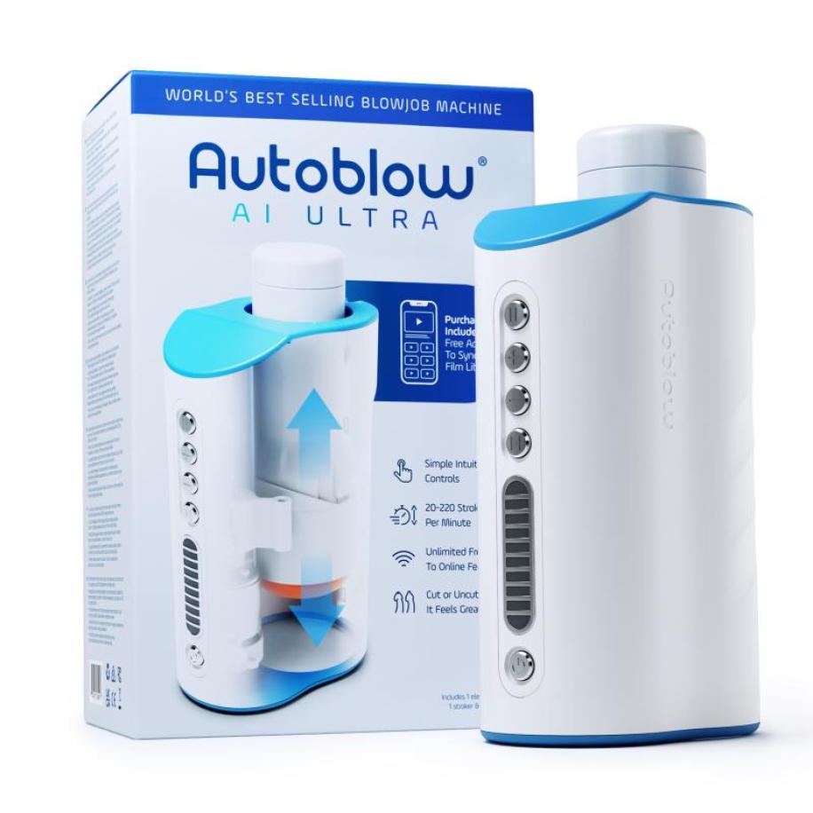Autoblow - AI Ultra Automatische Blowjob Stimulator Bruin