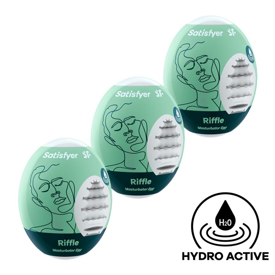 Satisfyer Satisfyer Masturbator Egg - Riffle 3 stuks -
