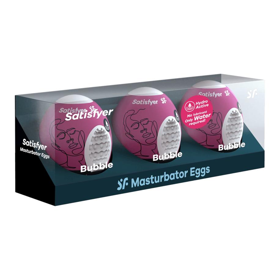 Satisfyer Satisfyer Masturbator Egg - Bubble 3 stuks -