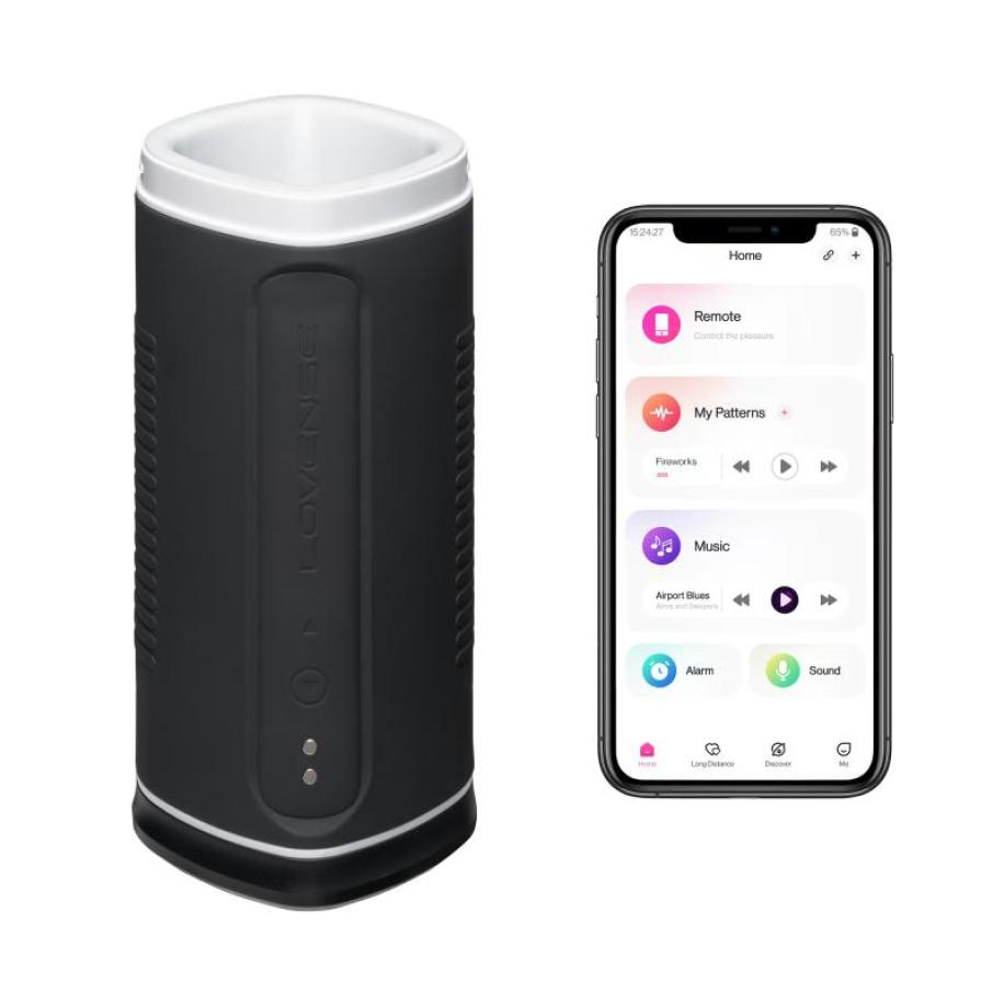Lovense - Automatische Masturbator Met App - Zwart Zwart