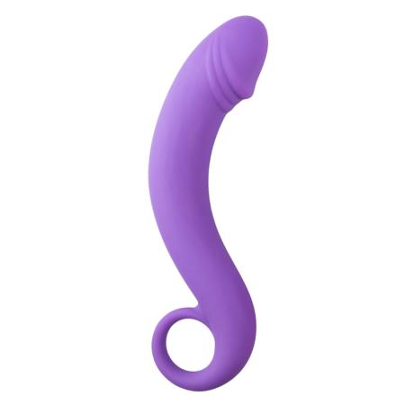 Paarse siliconen prostaat dildo