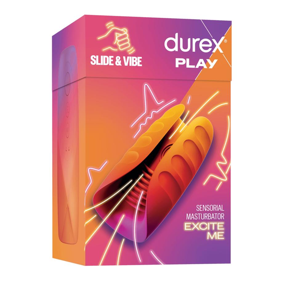 Durex Slide & Vibe - Sensorial Masturbator 13,2 cm -