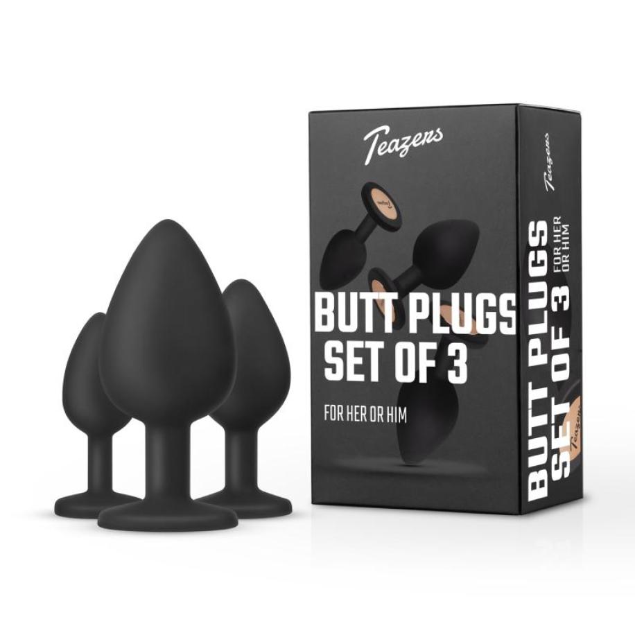 Buttplug Set Zwart