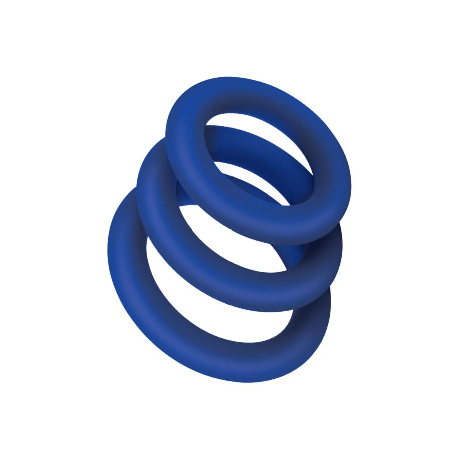 Zolo Extra Thick Cock Ring 3 delig 3,2 4,2 cm -