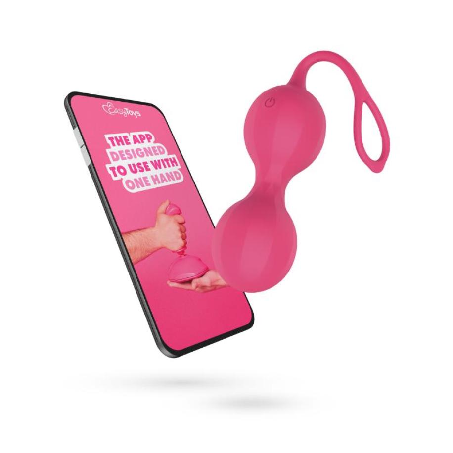 EasyConnect - Vibrerende Kegel Balletjes app gestuurd Roze