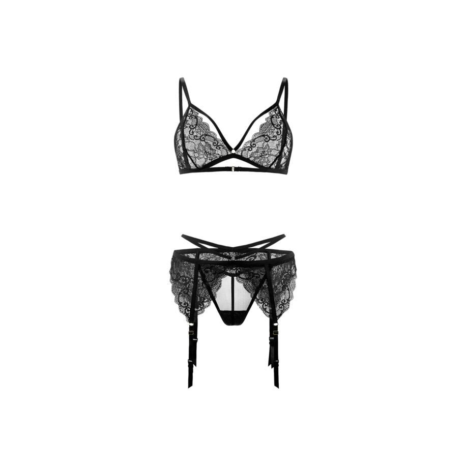 René Rofé Kanten set met gouden details 3 delig -