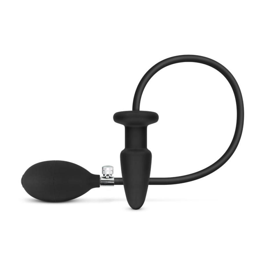 Opblaasbare Anaal Plug - Zwart Zwart