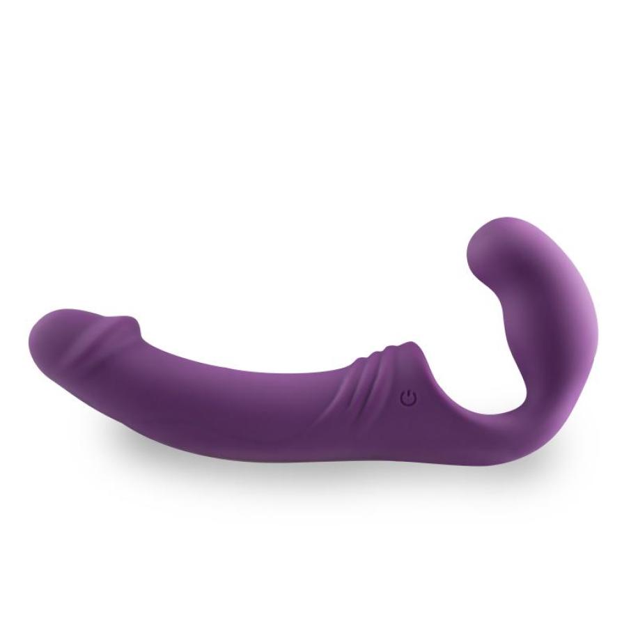 Strapless Strap-On Vibrator - Paars Paars