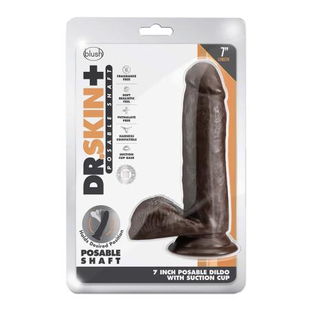 Blush Novelties Dr. Skin - Posable Dildo with Balls 17,7 cm