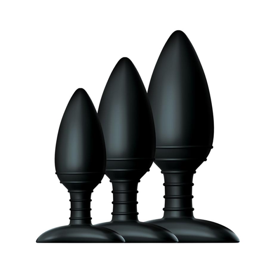 Nexus Buttplug Trio Set - 3 stuks Zwart