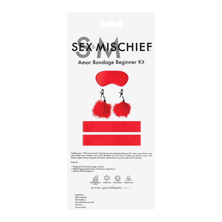 Sportsheets Sex & Mischief - Amor Bondage Beginner Kit 5 delen -