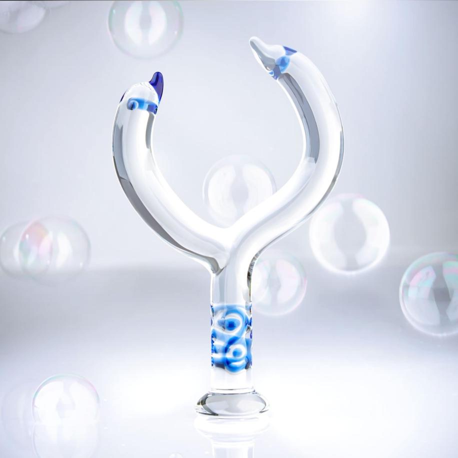 EIS Dubbele dildo in dolfijndesign 19 cm -