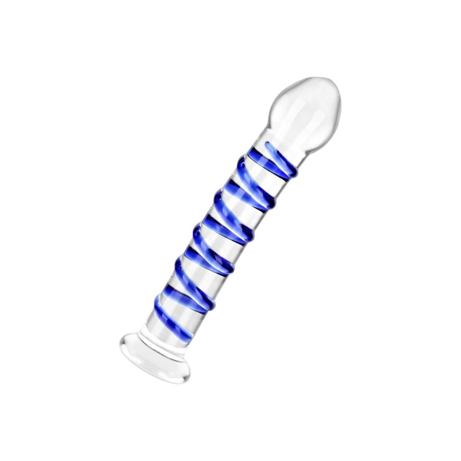 EIS Glazen dildo met spiraalstructuur 17 cm -