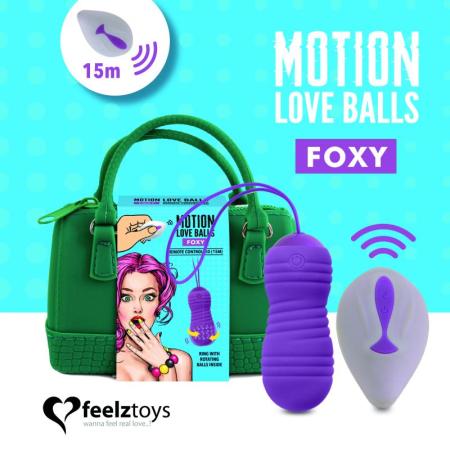 FEELZTOYS - OP AFSTAND BEDIENBARE BEWEGENDE LIEFDESBALLEN FOXY