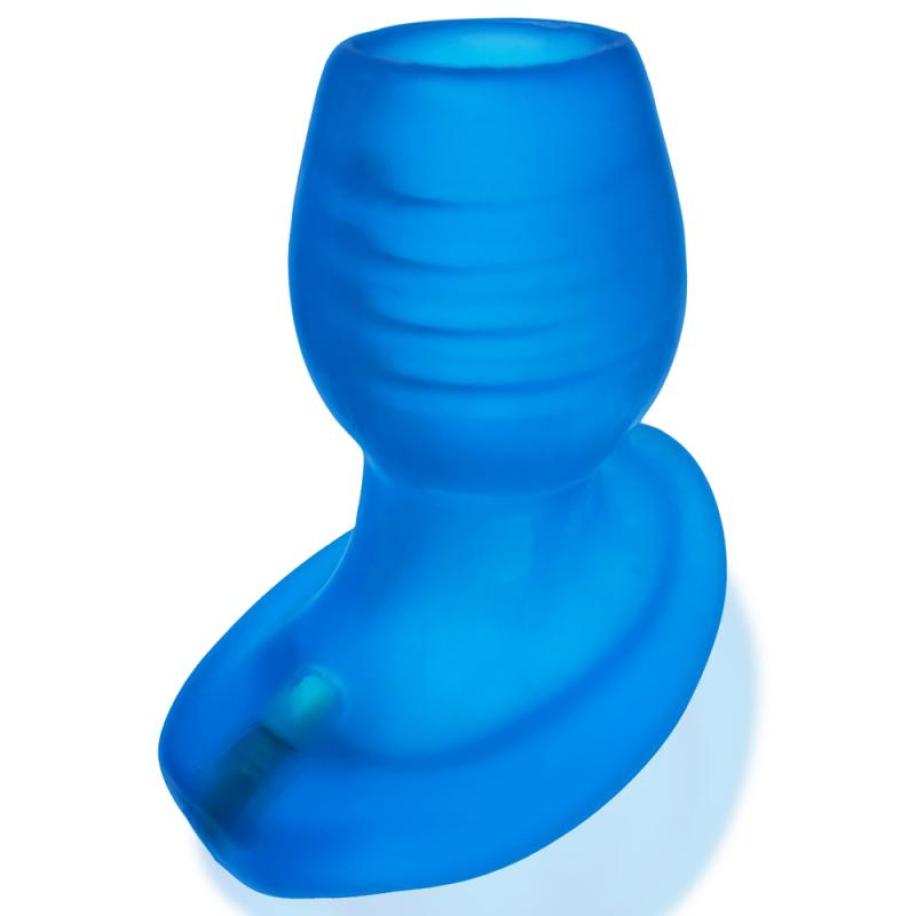 Oxballs - Glowhole-2 Hollow Buttplug with Led Insert Blue Morph Large Blauw