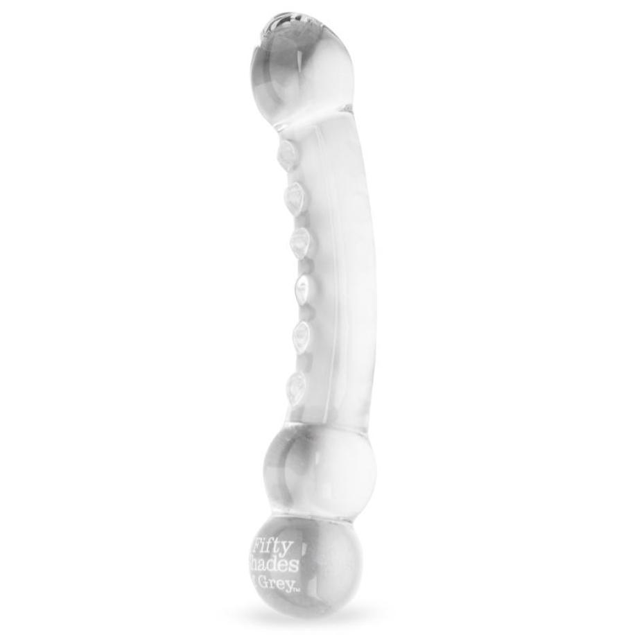 Fifty Shades Of Grey - ''Drive me Crazy'' Glazen Dildo Transparant