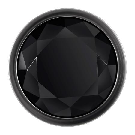 Evolved Black Gem Anal Plug - Large 9,5 cm