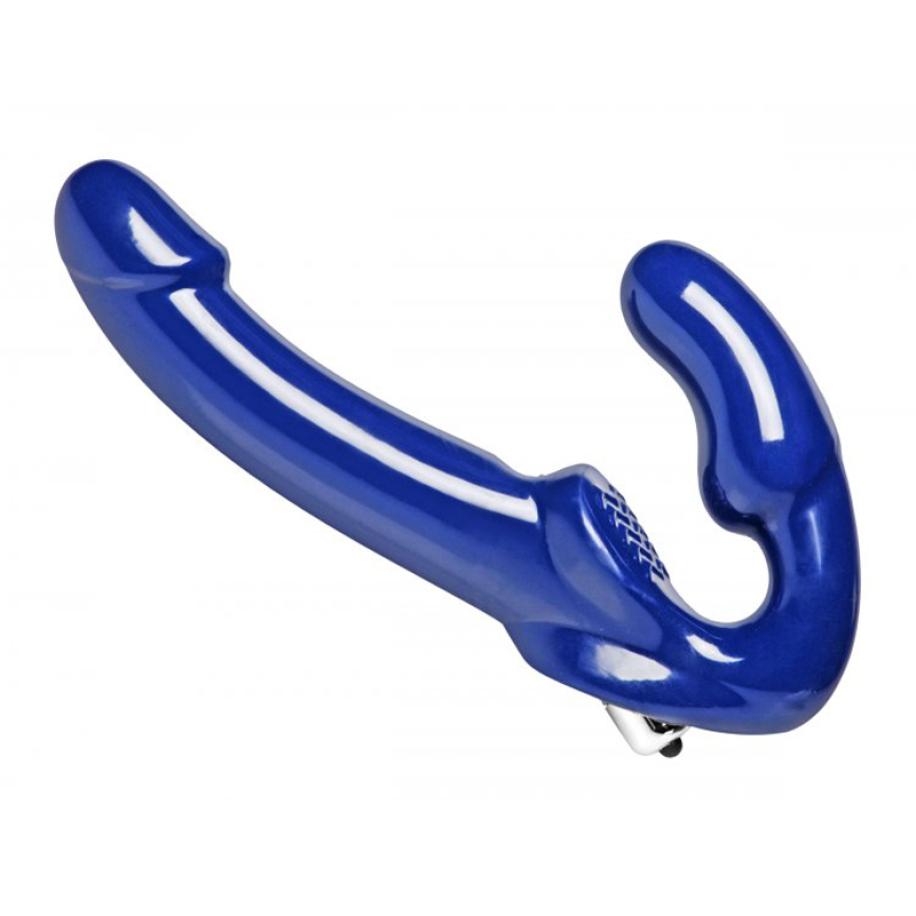 Revolver II Vibrerende Strapless Strap-On Blauw