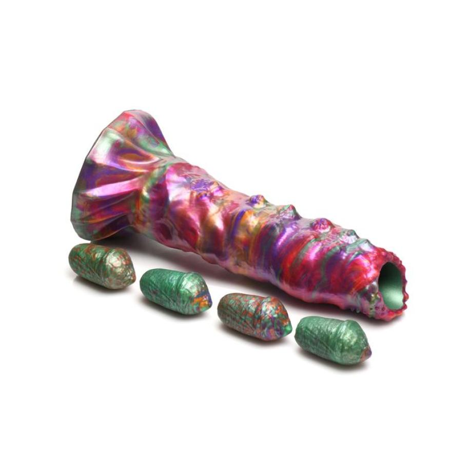 Ovipositor Dildo Met Eieren Multicolor