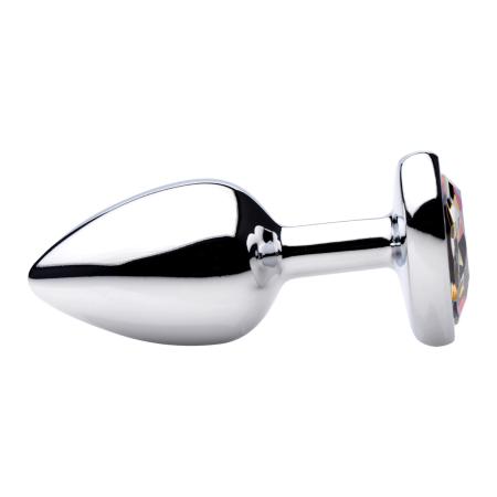 XR Brands Booty Sparks - Rainbow Prism Heart Small 7,1 cm