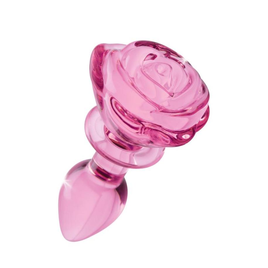 BOOTY SPARKS - Rose Glass Anaalplug Small - Roze Roze