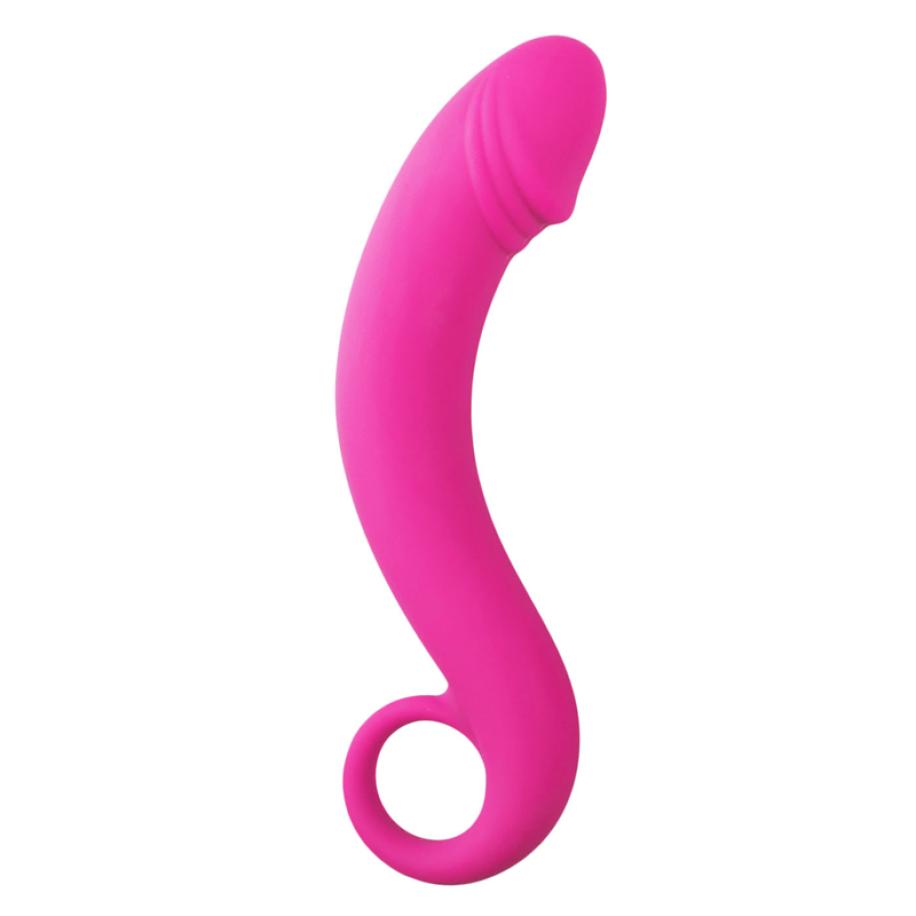 Roze siliconen prostaat dildo Roze