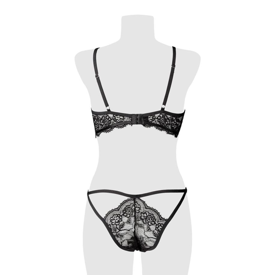 Grey Velvet Erotisch lingerieset 2 delig -