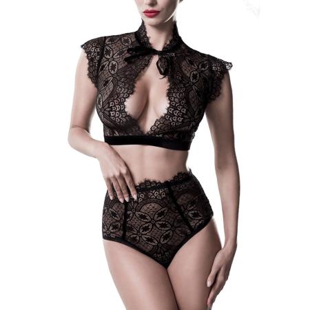 Grey Velvet Sexy kanten lingerieset 2 delig