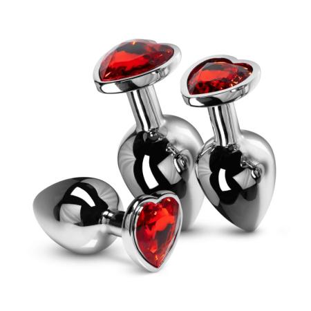 Kristal Buttplug Set - Zilver