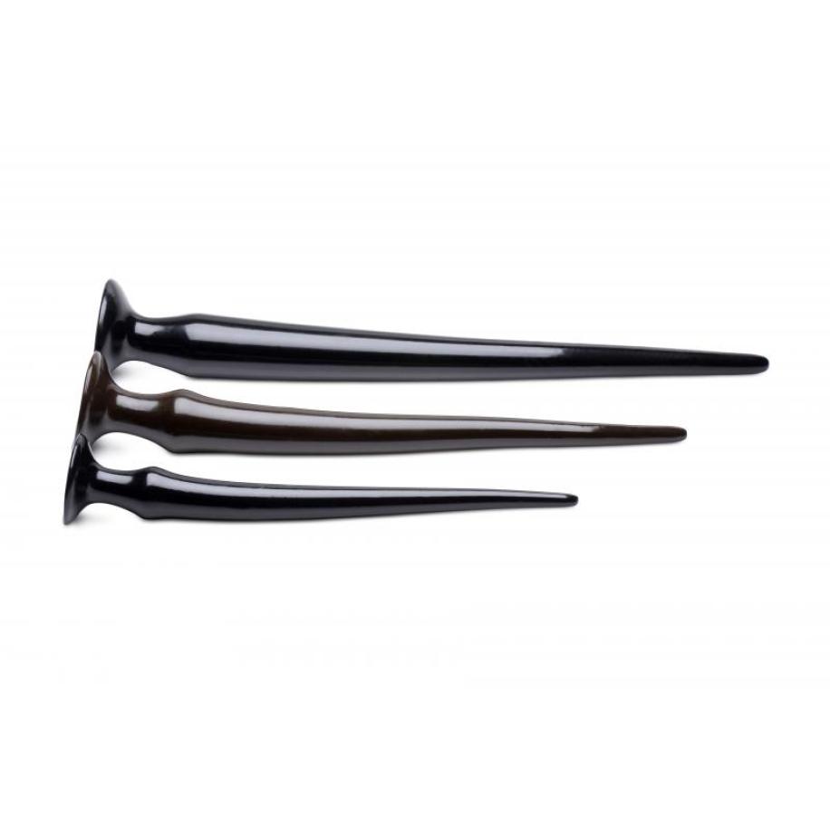 Extreme Siliconen Anaalplug Training Set Zwart