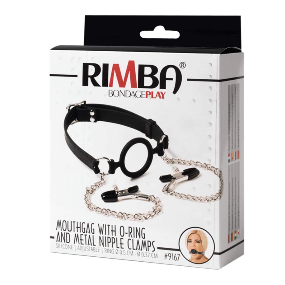 Rimba Mondknevel met O-ring en tepelklemmen -