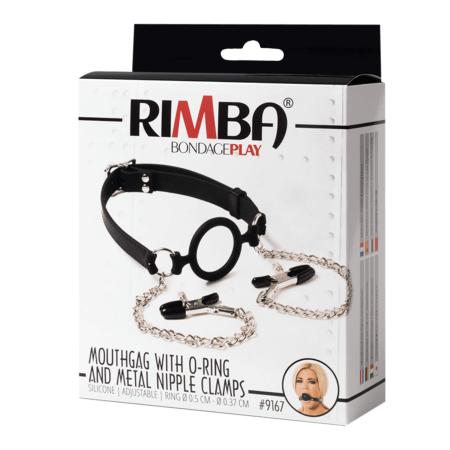 Rimba Mondknevel met O-ring en tepelklemmen