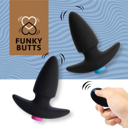 FeelzToys - FunkyButts Buttplugset met Afstandsbediening voor Koppels