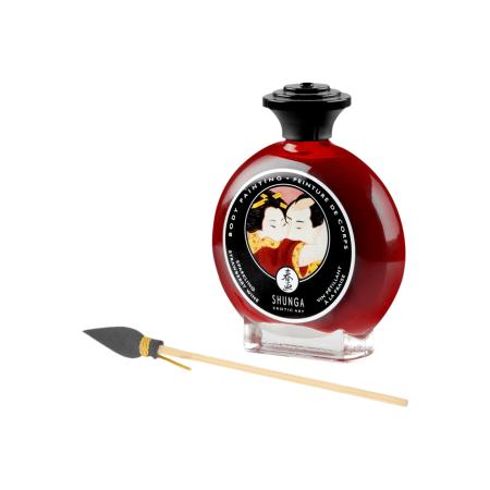 Shunga Bodypainting Aardbeien-schuimwijn 100 ml
