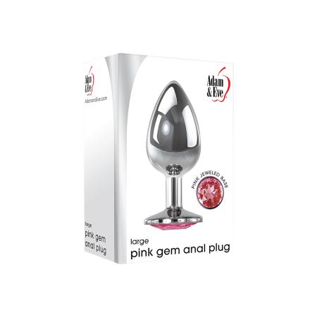 Eve+Adam Large Pink Gem Anal Plug 9,5 cm