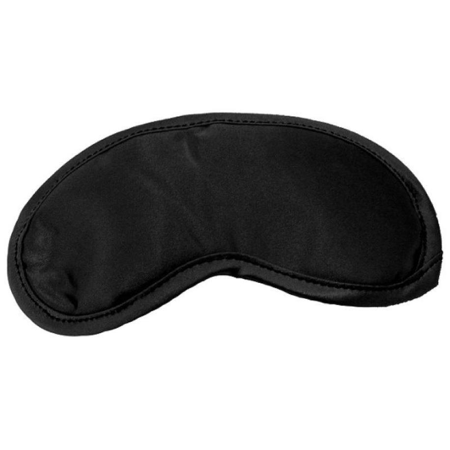 Sportsheets - Sex & Mischief Satin Blindfold Black Zwart