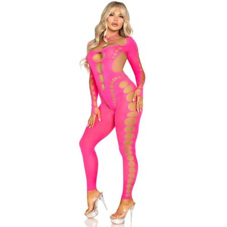 Leg Avenue Naadloze Bodystocking Roze