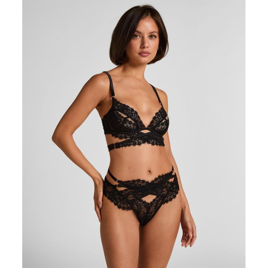 Hunkemöller String Anna Zwart Zwart