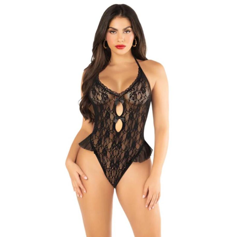 Leg Avenue – Teddy Bodysuit – Zwart Zwart