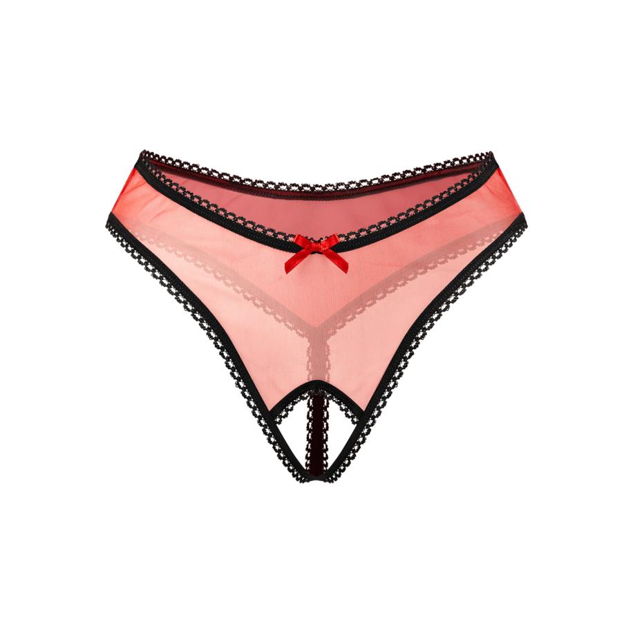 Rimba Chique Ouvert-String met siernaad -