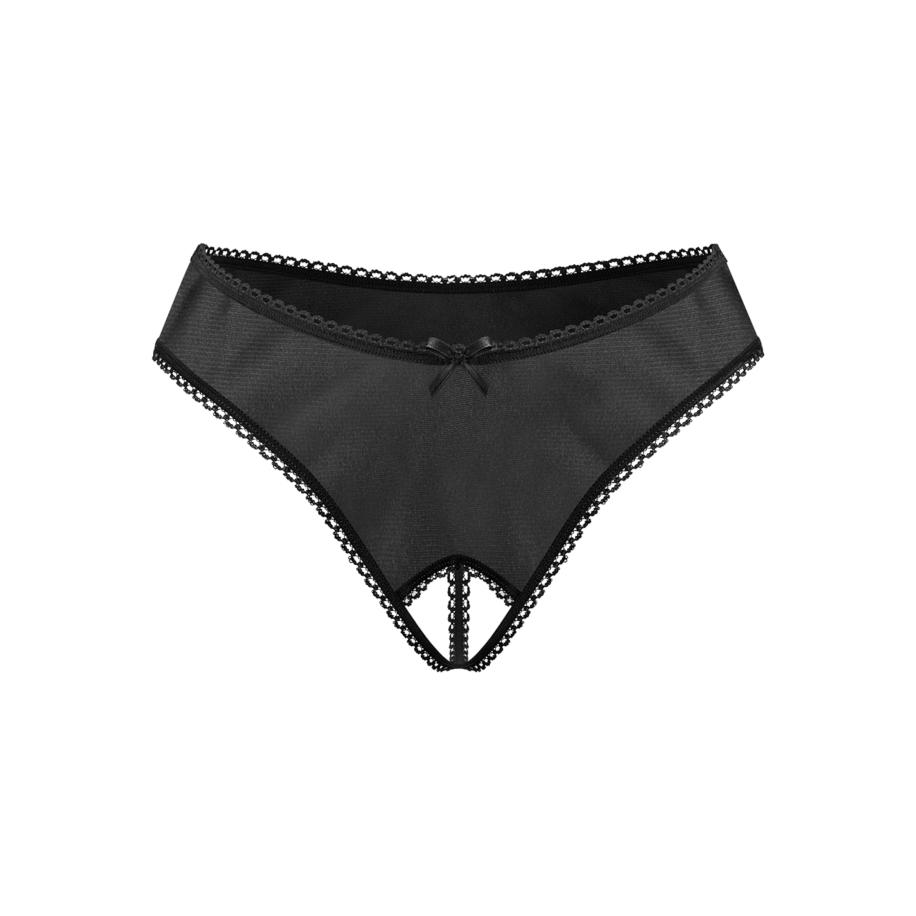 Rimba Chique Ouvert-String met siernaad -