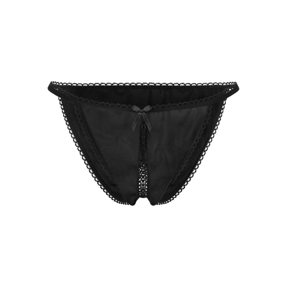 Rimba Open kanten slip met strikjes -