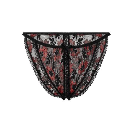 Rimba Open kanten slip met strikjes