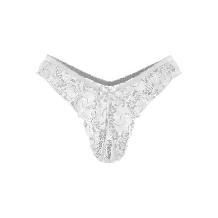 Rimba Ouvert-Slip met bloemkant