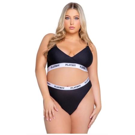 Playboy Lingerie Lifestyle 2-Delige Set Curvy Zwart