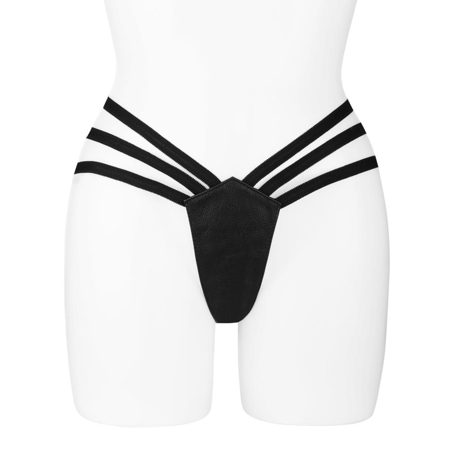 Rimba G-String van leer -