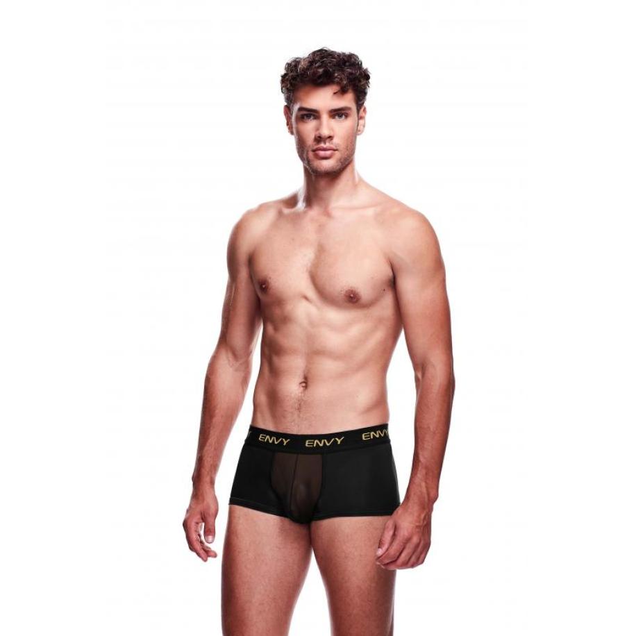 Envy Transparante Mesh Herenshort - Zwart Zwart