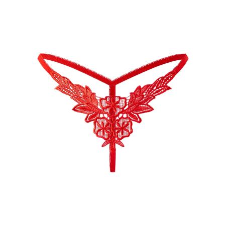 Rimba Sensuele string met bloemenmotief